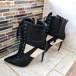 COPY - Lace up heels ankle boots